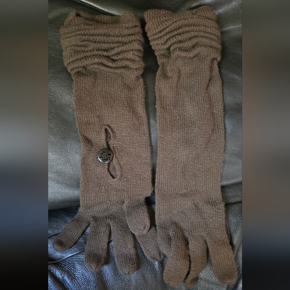 Burton Brown scrunch Knit Gloves NWOT - Picture 2 of 4